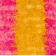 Shag Pile Mohair Tulu Rug in Hot Pink and Yellow Colors. Velvety Wool