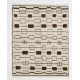 Contemporary Moroccan Rug, 100% Natural Undyed Wool, Custom Options Available