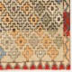 Tulu Rug in Muted Colors with Overall Stylized Floral Heads Pattern