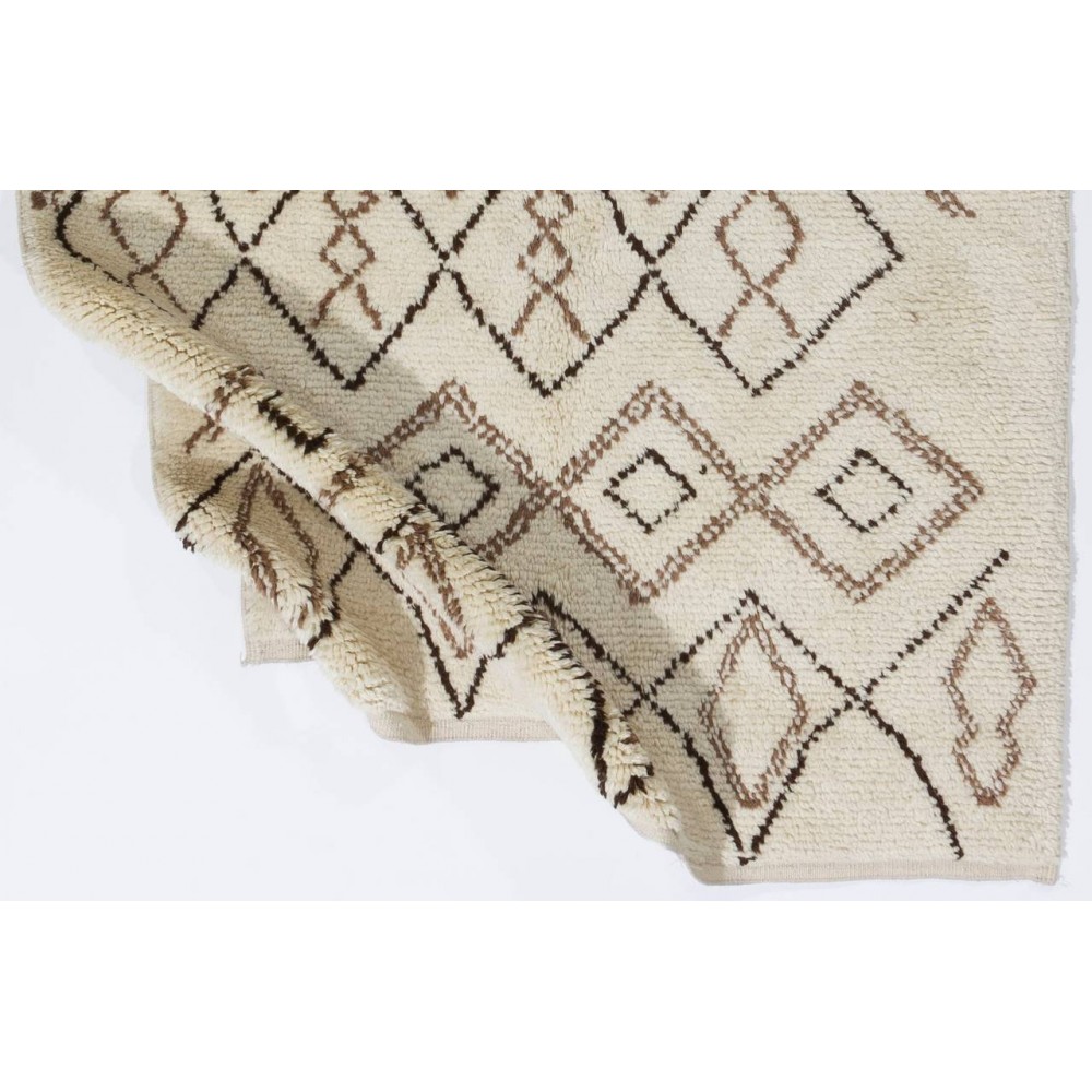 New Moroccan Tulu Rug Made of %100 Natural Undyed Wool. Custom Options Available