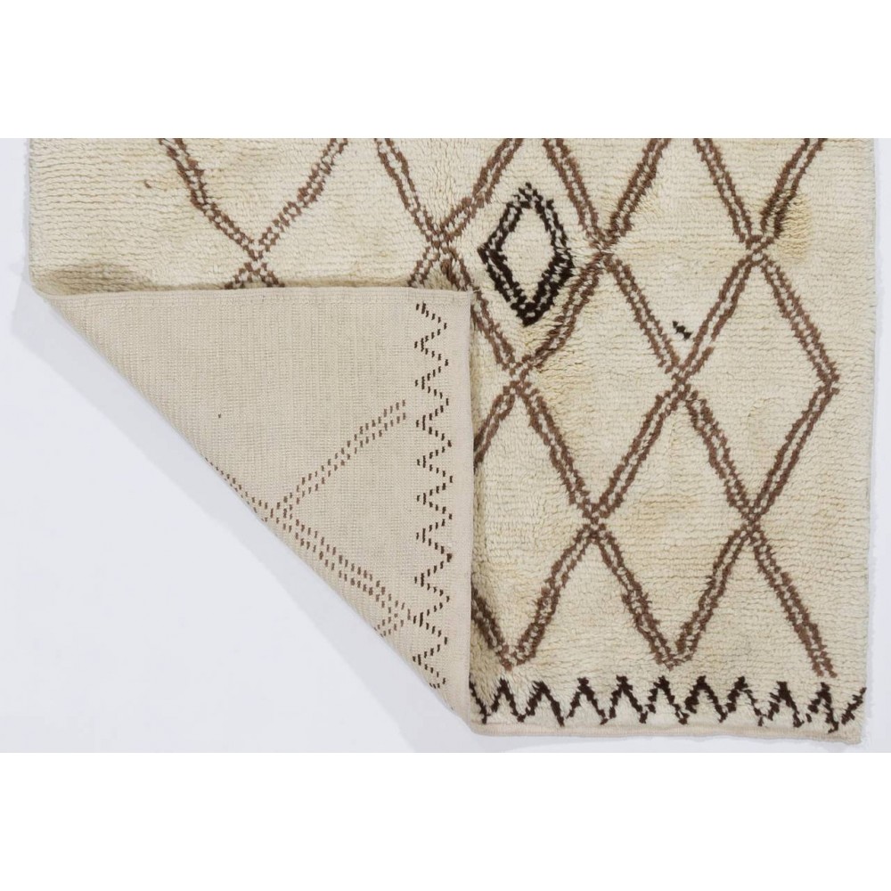 New Moroccan Tulu Rug Made of %100 Natural Undyed Wool. Custom Options Available