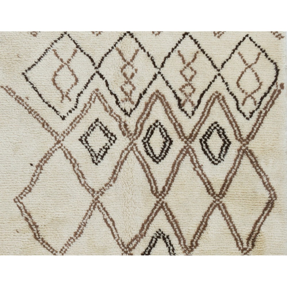 New Moroccan Tulu Rug Made of %100 Natural Undyed Wool. Custom Options Available
