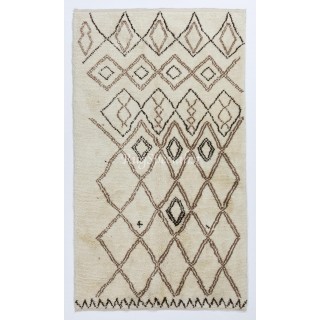 New Moroccan Tulu Rug Made of %100 Natural Undyed Wool. Custom Options Available