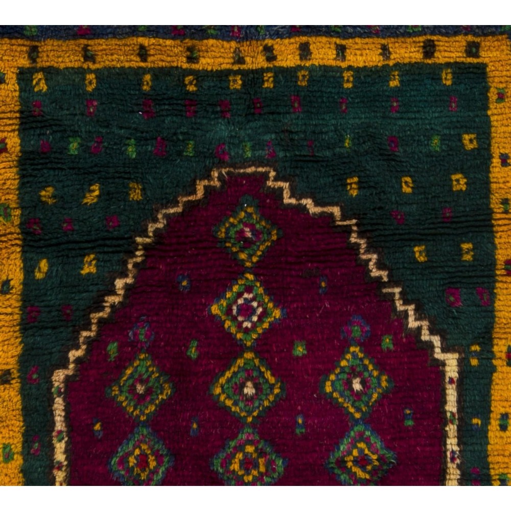 Vintage Handmade Turkish  "Tulu" Prayer Rug
