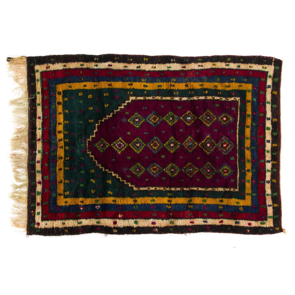 Vintage Handmade Turkish  "Tulu" Prayer Rug