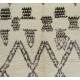 Hand-Knotted Moroccan Beni Ourain Berber Rug, 100% Natural Wool