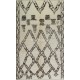 Hand-Knotted Moroccan Beni Ourain Berber Rug, 100% Natural Wool