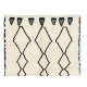 Beni Ourain Berber Rug, 100% Wool Moroccan Carpet. Custom Options Available