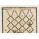 Boho Chic Moroccan Rug, 100% Natural Undyed Wool, Custom Options Available