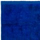 Solid Indigo Blue Color Hand-knotted Tulu Rug, 100% Wool. Custom Options Available