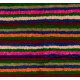 Colorful Vintage Tulu Rug with Striped Design, Soft Wool Pile