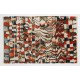 Contemporary Wool Rug with Soft Thick Pile and Abstract Design