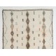 Contemporary Moroccan Wool Rug with Diamond Pattern