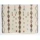 Contemporary Moroccan Wool Rug with Diamond Pattern