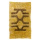 Vintage Shag Pile Mohair Wool Tulu Anatolian Rug in Saffron Yellow