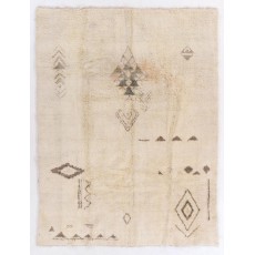 Modern Handmade Tulu Rug, 100% Natural Undyed Wool, Custom Options Available