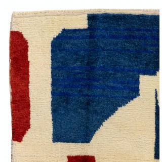 Valentines Day Rug. Modern Pop Art 'LOVE' Carpet. 100% Wool. Valentines Gifts