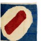 Valentines Day Rug. Modern Pop Art 'LOVE' Carpet. 100% Wool. Valentines Gifts