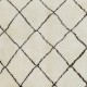 Moroccan Rug Made of Natural Ivory and Brown Wool