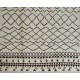 Contemporary Handmade Moroccan Rug Made of Natural Undyed Wool