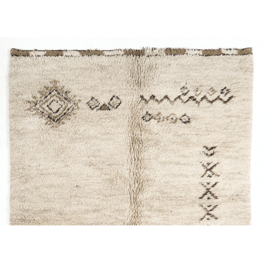 Hand Knotted Tulu Rug, 100% Natural Undyed Wool, Custom Options Available