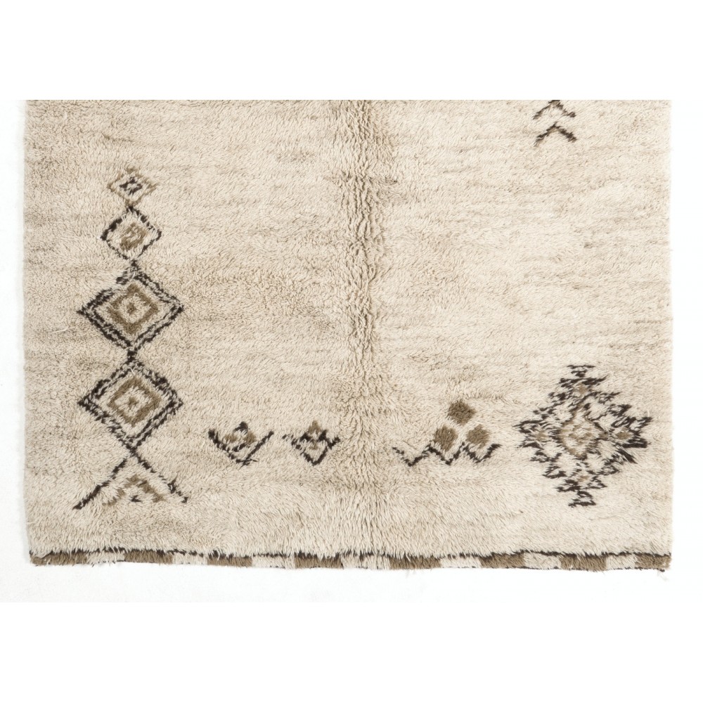 Hand Knotted Tulu Rug, 100% Natural Undyed Wool, Custom Options Available