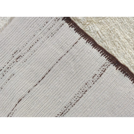 Minimalist Handmade Turkish "Tulu" Rug, 100% Wool, Made-to-Order, Customizable
