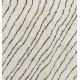 Contemporary Moroccan Rug Made of Natural Cream and Brown Wool