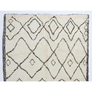 Moroccan Beni Ourain Berber Rug Made of Natural Undyed Wool
