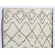 Moroccan Beni Ourain Berber Rug Made of Natural Undyed Wool