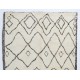 Moroccan Beni Ourain Berber Rug Made of Natural Undyed Wool