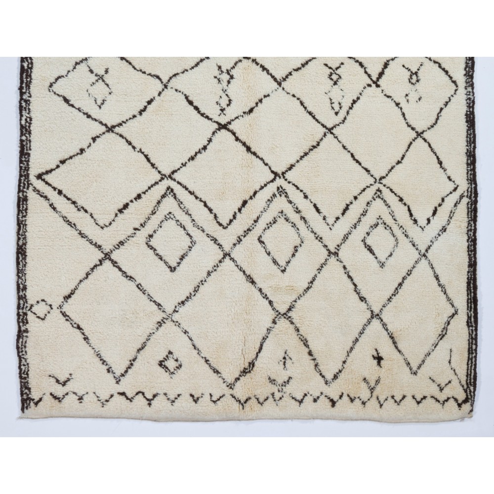 Moroccan Beni Ourain Berber Rug Made of Natural Undyed Wool