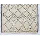 Moroccan Beni Ourain Berber Rug Made of Natural Undyed Wool
