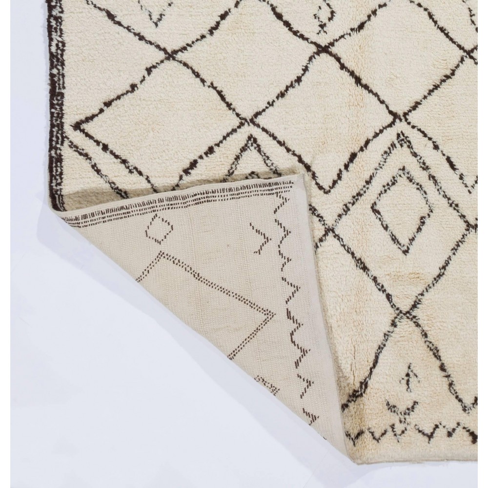 Moroccan Beni Ourain Berber Rug Made of Natural Undyed Wool