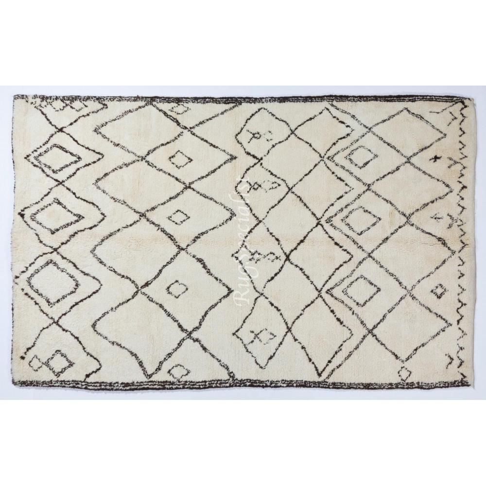 Moroccan Beni Ourain Berber Rug Made of Natural Undyed Wool