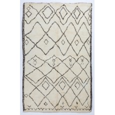 Moroccan Beni Ourain Berber Rug Made of Natural Undyed Wool