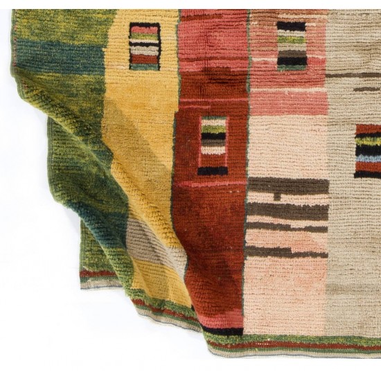 Contemporary Turkish "Ihlara" Rug with Natural Dyes