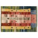 Colorful Modern Hand-Knotted Turkish Rug, 100% Soft Wool