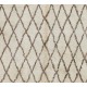 Hand-Knotted Moroccan Berber Rug, 100% Soft Natural Wool. Cream and Brown Shaggy Carpet with Atlas Design, Custom Options Available