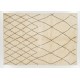 Contemporary Moroccan Tulu Rug Made of %100 Natural Undyed Wool