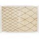 Contemporary Moroccan Tulu Rug Made of %100 Natural Undyed Wool