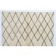 Contemporary Moroccan Rug Made of Natural Wool, Diamond Design Tulu Carpet