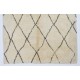Contemporary Moroccan Rug Made of Natural Wool, Diamond Design Tulu Carpet