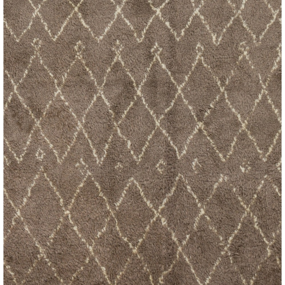 Handmade Moroccan Rug in Natural Latte and Ivory Colors
