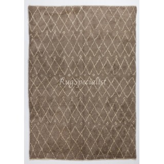 Handmade Moroccan Rug in Natural Latte and Ivory Colors