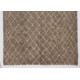 Contemporary Moroccan Rug Made of Natural Mocha Brown Wool