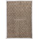 Contemporary Moroccan Rug Made of Natural Mocha Brown Wool