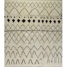 New Moroccan Rug Made of %100 Natural Undyed Wool. CUSTOM OPTIONS Available