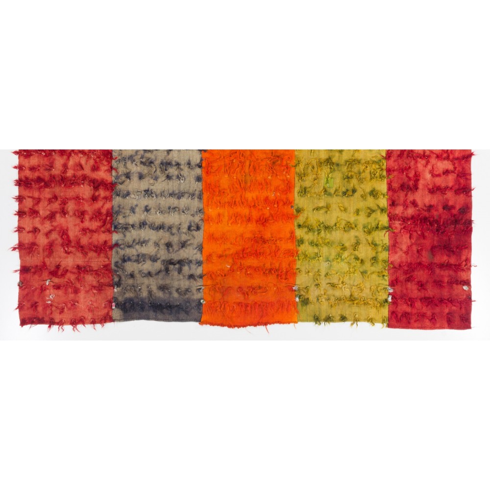 Large Mid-Century Handmade Filikli Tulu Rug, Flokati Carpet