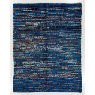 Modern Natural Dyed Moroccan Beni Qurain Berber Rug. Custom Options Available